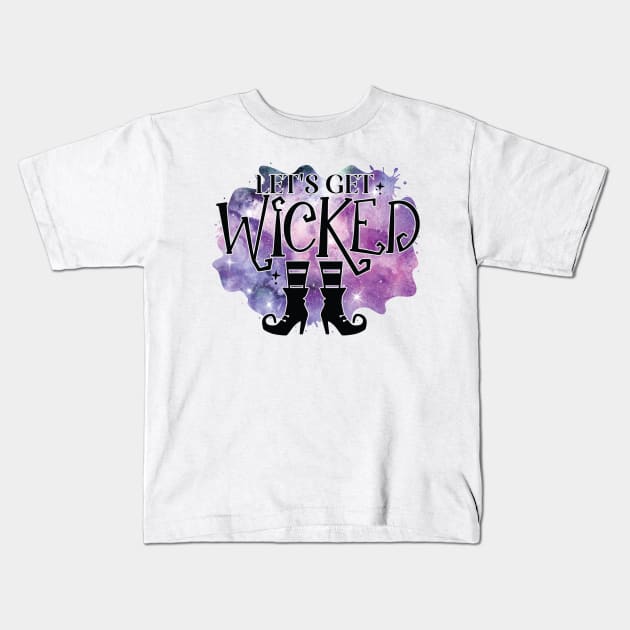 Halloween wicked witch costume Kids T-Shirt by alcoshirts